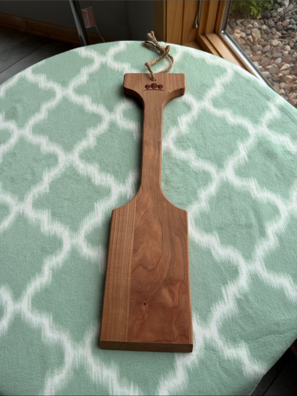 NEW Wooden Paddle Grill Scraper - Natural Wood